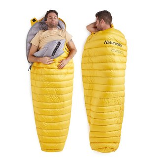 WHITE GOOSE DOWN MUMMY SLEEPING BAG