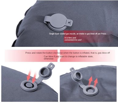 Pillow with nozzle