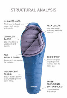 ULG mummy goose sleeping bag 