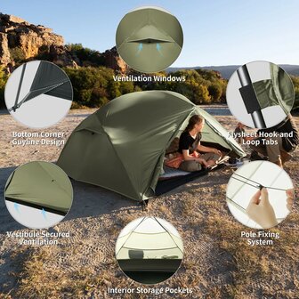 Mongar Pro 3-persoons Tent 