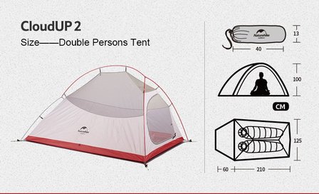 lichtgewicht Cloud 2P tent updated 2018