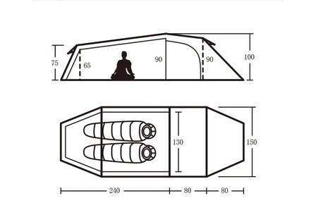 lightweight tunneltent 2p