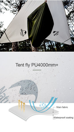 Cloud wing hammock tree tent