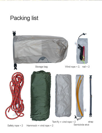 Cloud wing hammock tree tent