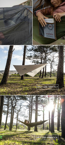 Cloud wing hammock tree tent