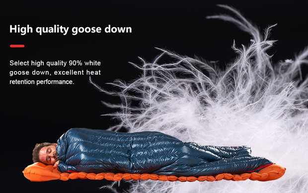 CWM400  envelope goose down sleeping bag 