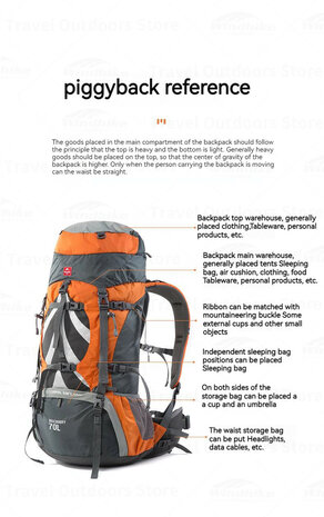 70 + 5 L Backpack 