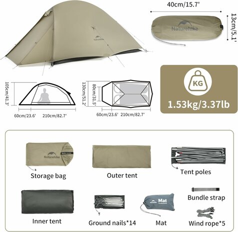 NEW Naturehike Cloud-Up Pro 2