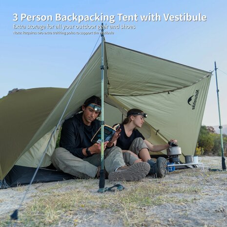 Mongar Pro 3-persoons Tent 