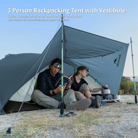 Mongar Base 3-persoons Tent 