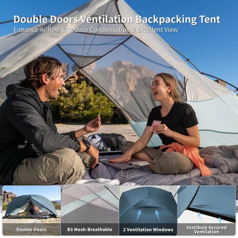 Mongar Base 3-persoons Tent 