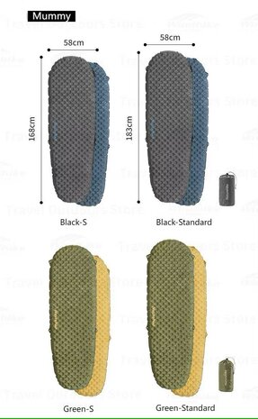 Naturehike TuYe R3.5 Ultralichte Opblaasbare Slaapmat &ndash; Mummy