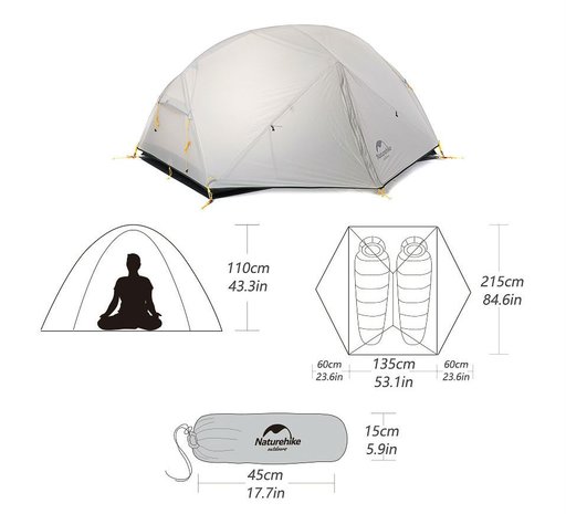 lichtgewicht Mongar 2P tent